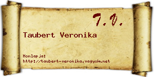 Taubert Veronika névjegykártya